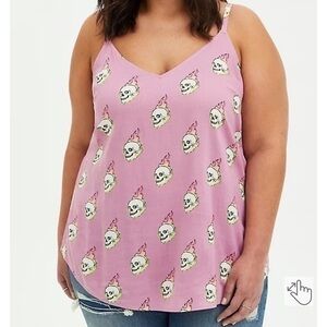 NWT Torrid size 2 flame skull tank